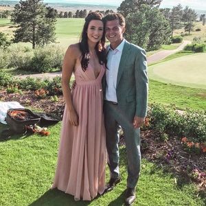 Dusty rose prom/bridesmaids dress